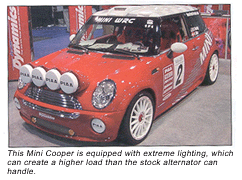 alternator, high output alternator, charging system