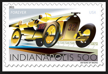 Indy 500 stamp