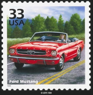 1964 Mustang Convertible stamp