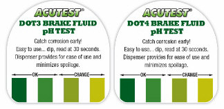 Acutest brake fluid test strips