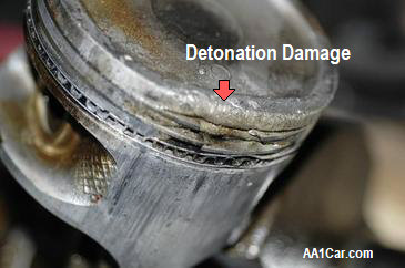 piston detonation damage