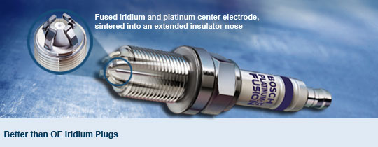 Bosch ir Fusion iridium platinum spark plug