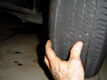 toe wear on tire